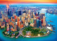 Kodak Aerial View Of Manhattan, NYC 1500 Piece Jigsaw Puzzle