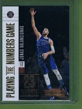 17-18 Panini Contenders Playing the Numbers Game Jonas Valanciunas #34 Raptors