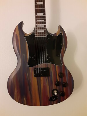 Custom Build SG guitar 2020 Multicolor Stain- Mint Condition 