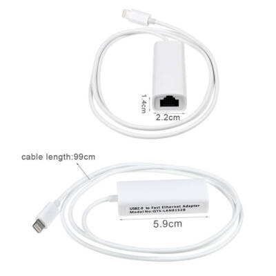 8 Pin zu RJ45 Ethernet LAN verdrahtet Netzwerk Adapter Kabel für iPhone X 8 iPad