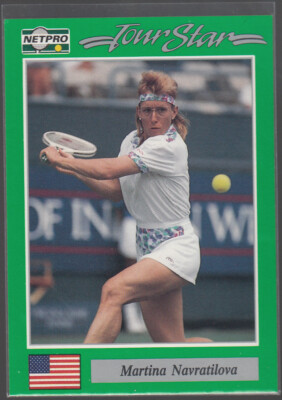 MARTINA NAVRATILOVA 1991 NetPro Tour Stars #92 4 Time Major Winner Rookie RC