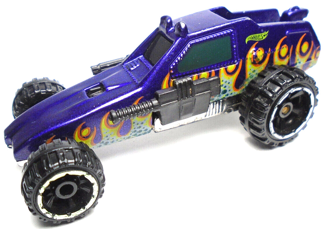 2013 HOT WHEELS ENFORCER GUNNER BUGGY BLACK  2 3/4" DIECAST CAR W YELLOW ORANGE