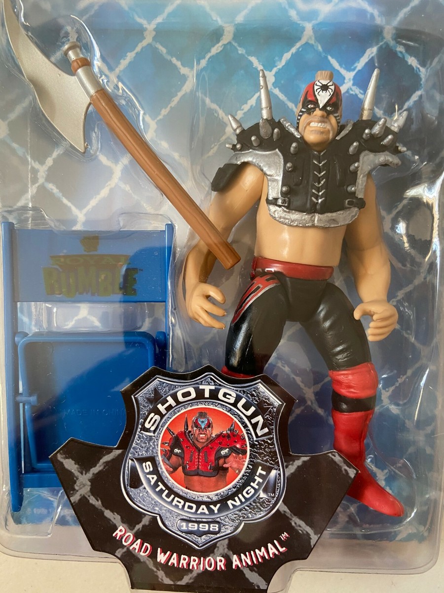 WWF Jakks BCA LOD Hawk & Animal Wrestling Figures WWE Shotgun