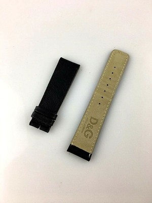 CINTURINO orologio DOLCE\u0026GABBANA D\u0026G UOMO 22MM NEW OLD STOCK VERA PELLE  NERO | eBay