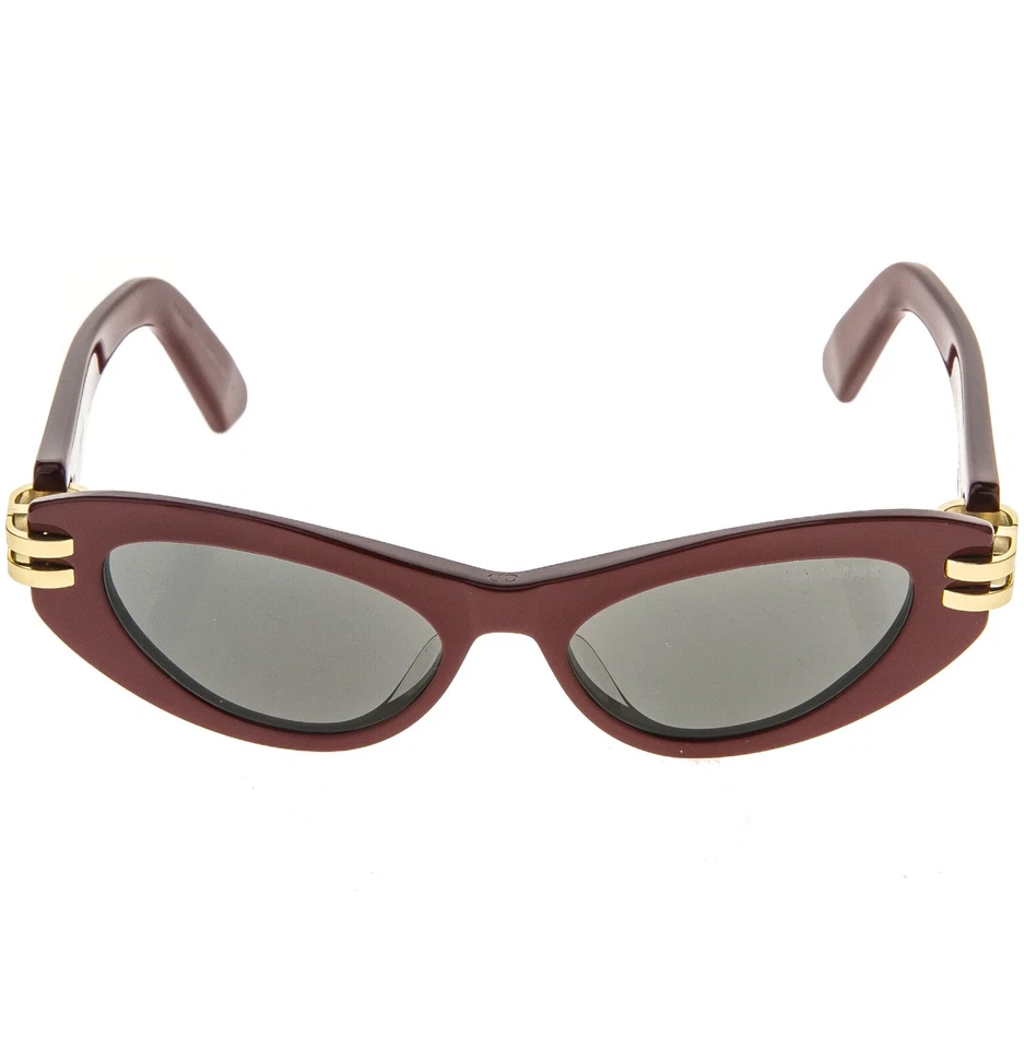 CHRISTIAN DIOR CDIOR Rojo Dorado B1U Cadena CD Ojo de Gato Retro Gafas de Sol CD40142U Foto 2 de 4