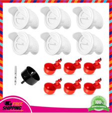 Waterproof Chicken Feeders  Water Cups Set 12pcs, No Waste Poultry Kit