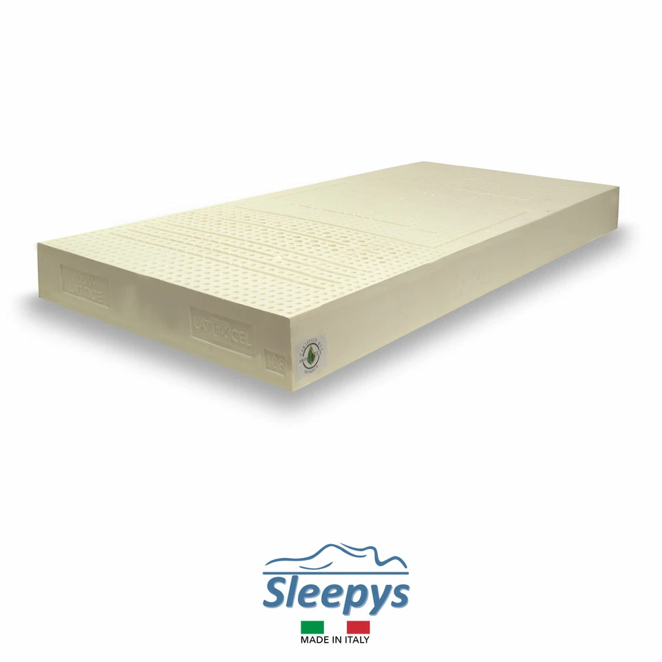 materasso in LATTICE 100% NATURALE MATRIMONIALE 160X190 SINGOLO 80X190ORTOPEDICO - Immagine 3 di 4