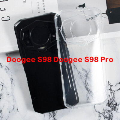 Housse Silicone Pare-chocs Pour Doogee S95 Pro - Noire - Inclus écouteurs - Neuf