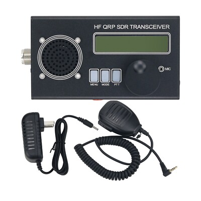USDR/USDX HF QRP SDR Transceiver SSB/CW 8-Band 5W Ham Radio w/ Built-in MIC