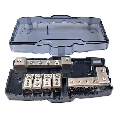 IMPULSE INNOVATION Sicherungs Verteiler 4-fach Masse Sammelschiene 50mm² 25mm² 10mm² MIDI MidiVAL