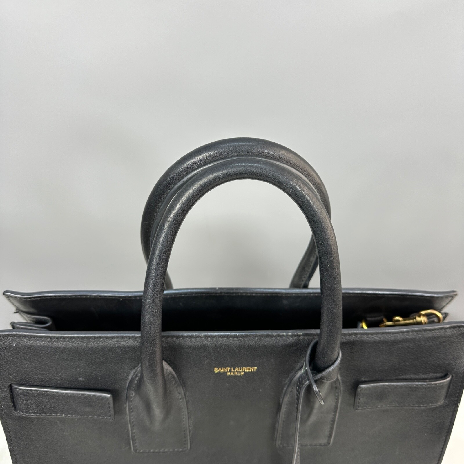 YSL YVES SAINT LAURENT BORSA DA GIORNO BORSA SHOL NERA