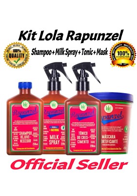 Lola Rapunzel Kit - Shampoo + Tonic + Milchspray 3x250ml + Maske 450g Wachstu...