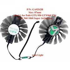 2pcs/Set GA92S2H Computer Graphics Card Cooler Fan for Palit GTX 950 GTX960 970