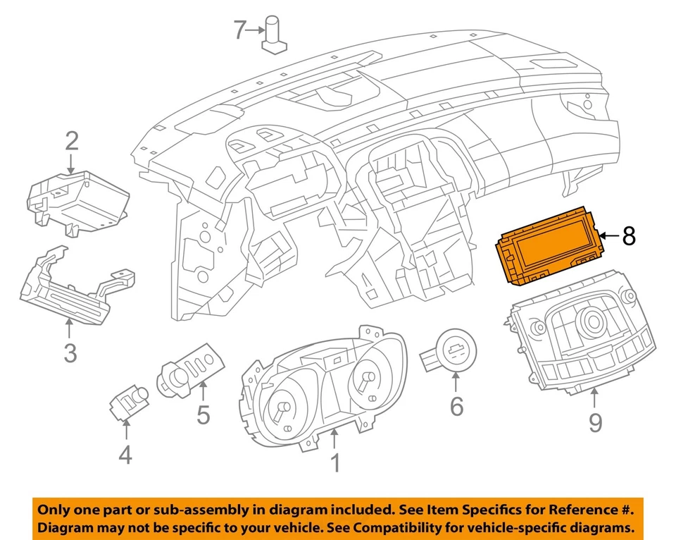 Pantalla de infoentretenimiento usada se adapta a: Buick Lacrosse 2012 tablero pantalla táctil opcional UDT Gr Foto 2 de 4