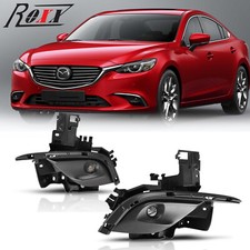 Led Fog Lights Pairs For 2017 Mazda 6 Front Bumper Clear Lamps Wwiring Switch