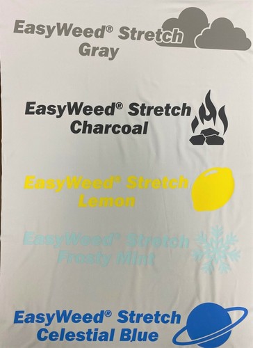 Vinilo de transferencia de calor Siser Easyweed STRETCH 15" X 12", 1, 3, 5, 10, 25, 50 YARDAS - Imagen 5 de 34