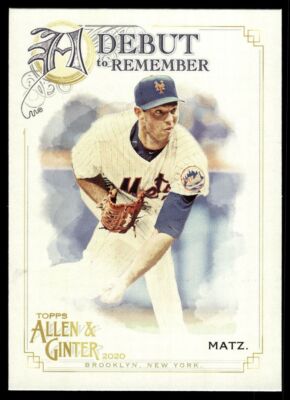 2020 Allen & Ginter Steven Matz #DTR-17  A Debut to Remember  New York Mets