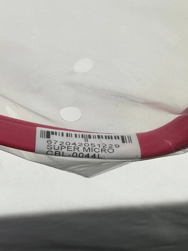 Lot of 8 Supermicro SATA 57.5cm Cable CBL-0044L 2ft Flat Straight-Straight SATA3 - Image 4 of 4