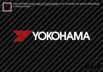 YOKOHAMA Sticker Die Cut Decal Self Adhesive Vinyl 2x