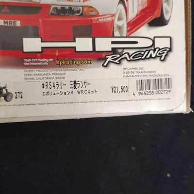 HPI RC RS4 Rally 1/10 MITSUBISHI Lancer Evo V WRC 4WD Rally Car W