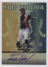 2011 Leaf Valiant Blue 27/99 Luis Heredia #VA-LH1 Auto 0d4