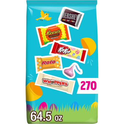 Hershey Assorted Flavored, Candy Bulk Bag, 64.5 Oz (270 Pieces)