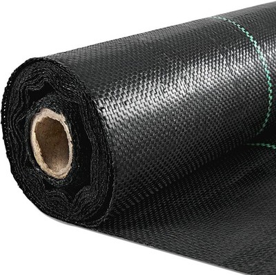 Happybuy Weed Barrier Landscape Fabric, 6 x 250 ft, 4.1 Oz Premium Woven Grou...