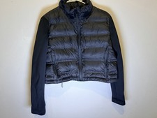 Women's Black Quilted Short Puffer Jacket with Zip Closure