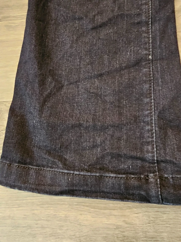 Pantalones de mezclilla IMAN para mujer talla 10 largos azul oscuro pierna recta elásticos altos Foto 3 de 4