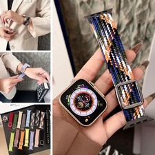 For Apple Watch Series 10 9 8 7 6 5 4 Ultra SE Weaving Nylon Adjustable Strap