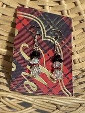 Snowman Beaded Earrings