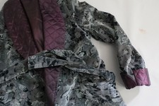 VTG Neiman Marcus hand made in USA 100% cotton belted smoking jacket XL-44 R
