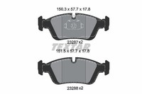 Textar Bremsbelagsatz, Scheibenbremse 2328702 FüR Alpina Bentley BMW Wiesmann