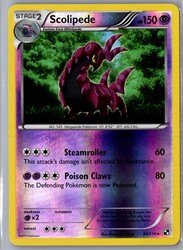 Scolipede 54/114 Black & White Reverse Holo Rare