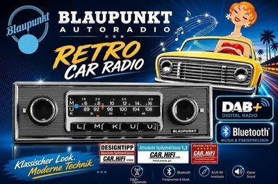 For Porsche 911 Type 993 Vintage Car Radio Becker Design DAB+ USB Bluetooth AUX
