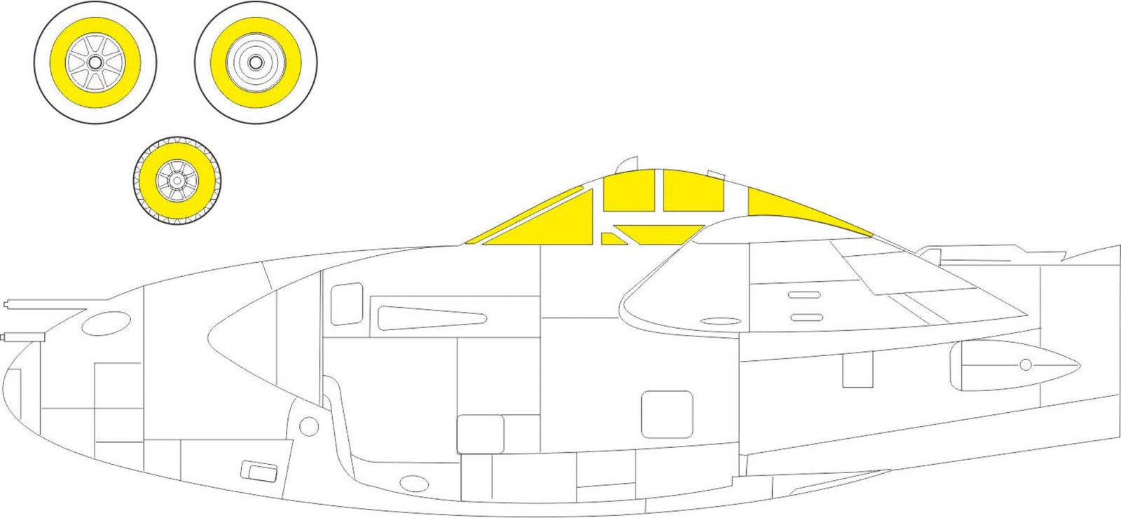 Eduard CX612 1:72 Lockheed P-38J Lightning 1/72