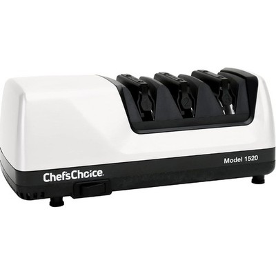 Chef s Choice 1520 Professional Electric Knife Sharpener, Diamond 3-Stage, White