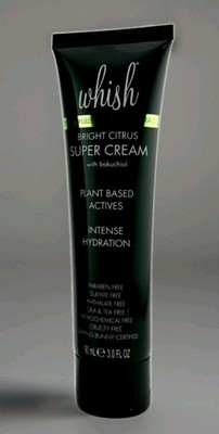 Whish BRIGHT CITRUS Super Cream Intense Hydration with Bakuchiol 3 oz. NWOB