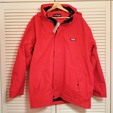 Compass Segeljacke Ölzeug rot wasserdicht Gr. L Neu Jacke Offshore Bekleidung