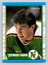 #214 Stewart Gavin 1989-90 O-Pee-Chee Minnesota North Stars