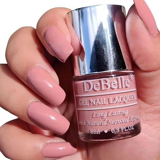 DeBelle Gel Creme Finish Nail Polish Rose Aurelia (Pink Mauve), Enriched With Na