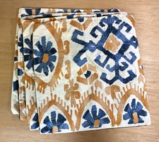 4 EMBROIDERED PILLOW COVERS 20x20 Made In Ind...