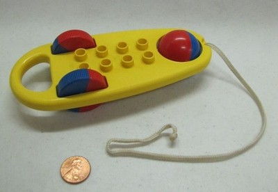 Lego Duplo VINTAGE TEETER TOTTER ROLLING BALLS RATTLES PULL TOY Interlego #2