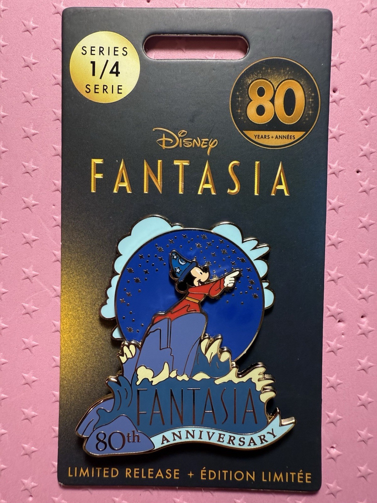Disney Fantasia 80th Anniversary Sorcerer Mickey Pin Series 1/4