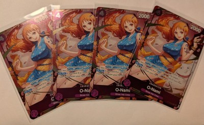 One Piece - O-Nami ST18-002 Dash Pack Heroines Campaign Full Art Playset NM