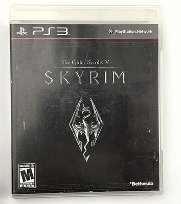 The Elder Scrolls V Skyrim PlayStation 3 PS3 Game Case Manual Map Complete