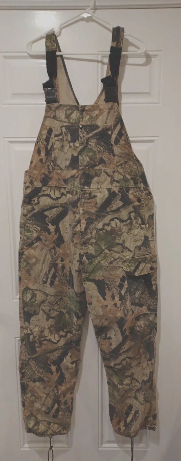VTG Ideal Photo Stalk Camo Hunting Bib Overalls Men L 38x31 MADE IN USA