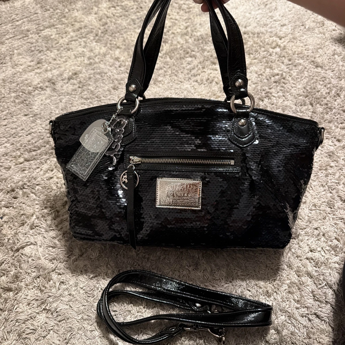 Coach Poppy Sequin Satchel/Top Handle Bag Handbags & Bags for