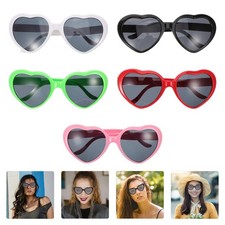 Heart Sunglasses for Women Durable Fashion Glasses Party Accessory 10Pcs Set