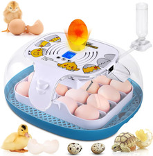Egg Incubator, 16 Eggs Incubator with LED Display, Auto Egg-Turning, Auto Temper